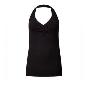 Torrid‎ Everyday Rib V-Neck Halter Tank top blouse black